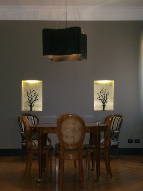 3 - Sospensione tessuto su disegno